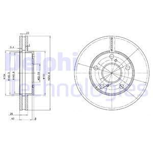 BG3177 диск тормозной передний!\ Toyota Camry 2.2 91> BG3177 DELPHI
