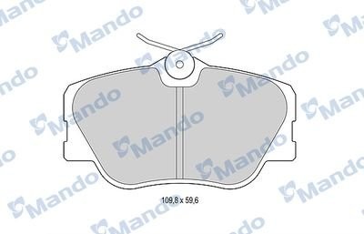 Колодки тормозные MERCEDES W201 (84-93),W124 (93-95),W124 (2.0/3.0/D/TD) передни MBF015073 MANDO