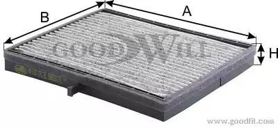 Фильтр салона угольный AG137CFC AG 137 CFC GOODWILL