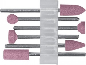 Набор шарошек по металлу для гравера (хвостовик 3.1мм) корунд 6шт. FIT 36924 FIT