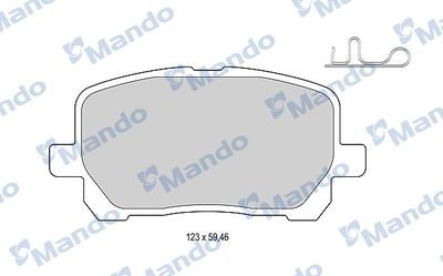 Колодки тормозные TOYOTA Avensis (01-09),Matrix (01-04) передние (4шт.) MANDO MBF015865 MANDO