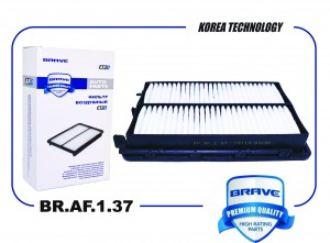 Фильтр воздушный BR.AF.1.37 28113-D3100 Tucson TL 1.7/2.0 15-, Sportage QL1.7/2. BR.AF.1.37 BRAVE