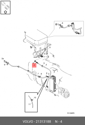 соединитель! для редуктора VOLVO 21313188 VOLVO