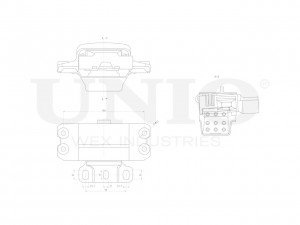 Опора двигателя левая RMP-15136 UNIO