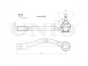 Наконечник рулевой правый SSP-10086 UNIO