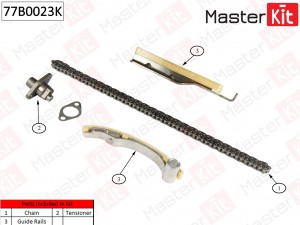 Комплект цепи ГРМ Mitsubishi Pajero 3.2Di-D 4M41 (без звездочек) 77B0023K 77B0023K MASTER KIT