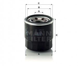 OPEL/ NISSAN/ MAZDA/ MITSUBISHI/ KIA 95> W7023 MANN FILTER
