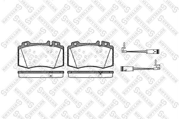 769 02 !колодки дисковые п.\ MB W220/W211 02> 780-002B-SX STELLOX