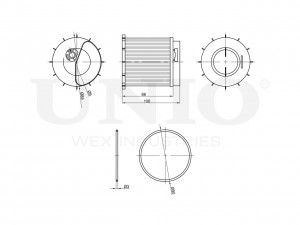 Фильтр топливный (eco) FLT-50046 UNIO