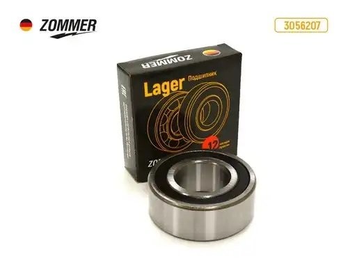 Подшипник 3056207 вала вторичного КПП с/о УАЗ 3056207 ZOMMER