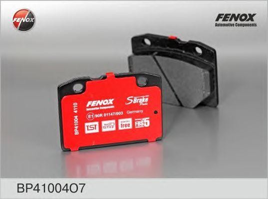 BP41004O7 колодки тормозные дисковые!передн.\ ВАЗ 2101-2107 BP41004O7 FENOX