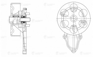 Насос водяной Accord (03-) 2.4i [K24A4]  LWP23241 LWP 23241 LUZAR