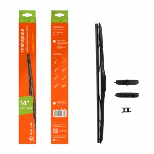 Щетка стеклоочистителя 360 мм (14) гибридная, 8 адаптеров AWB-H-360 AWB-H-360 AIRLINE