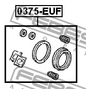 Ремкомплект тормозного суппорта 0375-EUF 0375-EUF FEBEST