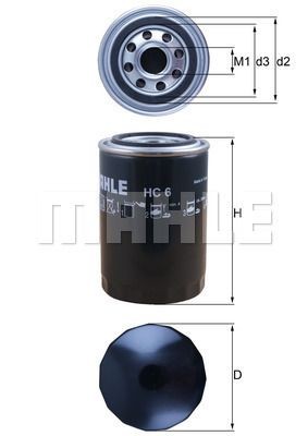 фильтр гидравл.! H144 D93 d62/71 2.5BAR 1'-12UNF АКПП\Omn MAN HC6 MAHLE KNECHT