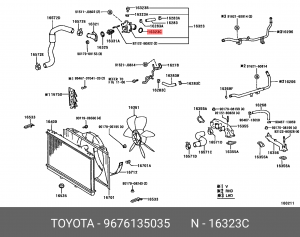 LAND CRUISER (100) (1998>) 96761-35035 TOYOTA