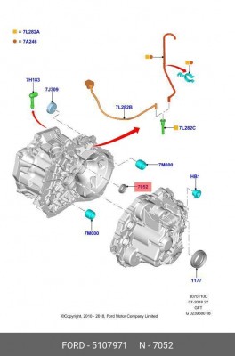 Сальник FORD OE 5 107 971 FORD