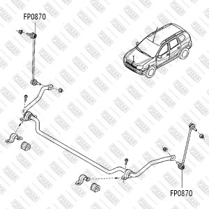 RENAULT LAGUNA III FP0870 FIXAR