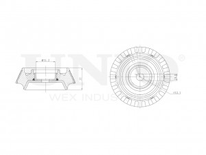 Опора амортизатора передняя RMP-13094 UNIO