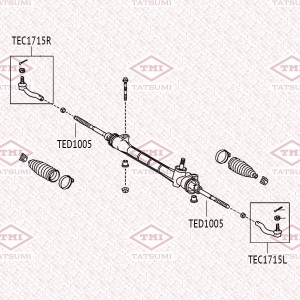 Наконечник рулевой тяги R TOYOTA Auris/Corolla 05- TEC1715R TEC1715R TATSUMI
