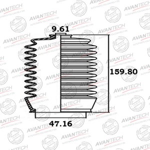 Пыльник рулевой системы Avantech BS0105 AVANTECH