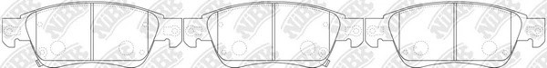 Колодки тормозные INFINITI G35,37,25 (06-),Q60,G,QX50,EX (07-) передние (4шт.) N PN0388 NIBK