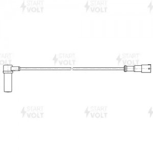 Датчик ABS для а/м Mercedes-Benz Actros MP1 (96-) угловой 2000мм (VS-ABS 2109) VSABS2109 START VOLT