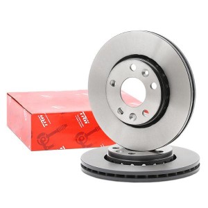 Диск тормозной передний RENAULT DUSTER (+ESP), FLUENCE, MEGANE III DF6072 DF6072 TRW