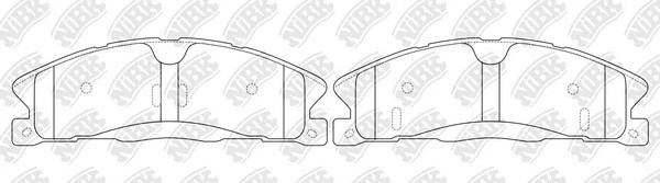 Колодки тормозные дисковые FORD Explorer 2005 - PN0623 PN0623 NIBK