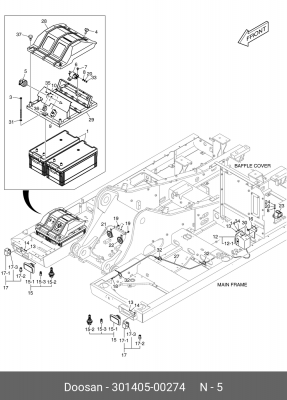 301405-00274 Выключатель массы 301405-00274 DOOSAN