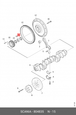 Кольцо 804835 SCANIA