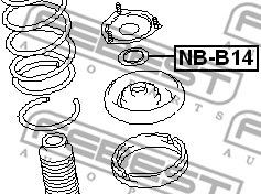 Подшипник опоры амортизатора NISSAN ALMERA N15 NB-B14 NB-B14 FEBEST