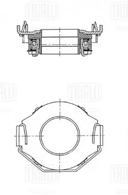 Муфта выкл. сцеп. Toyota Avensis T250 (03-) 2.0i (мех.) (CT 1911) CT 1911 TRIALLI