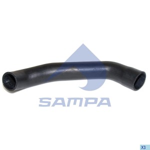 Патрубок RENAULT радиатора верхний (L=525мм,d=49мм) SAMPA 079127 SAMPA
