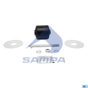 Сайлентблок ROR балансира (шпилька,гайки,шайбы,уп.кольца) SAMPA 500.569 SAMPA