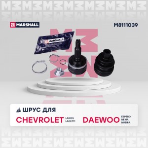 ШРУС внеш. с ABS Chevrolet Lanos 02- Daewoo Espero 93-  Nexia 94- M8111039 M8111039 MARSHALL