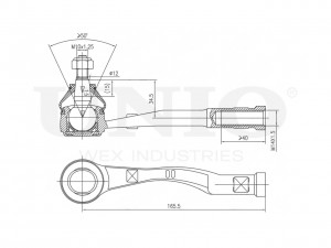 Наконечник рулевой левый SSP-10146 UNIO