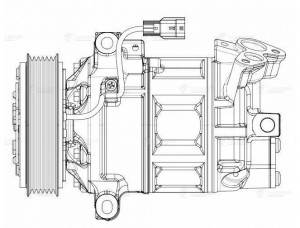 компрессор кондиционера!\ Lada Vesta 15> LCAC 0178 LUZAR