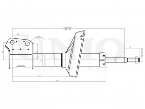 Амортизатор газовый передней подвески SAB-10605 UNIO