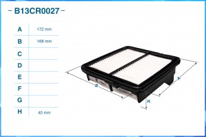 Фильтр воздушный B13CR0027 B13CR0027 CWORKS