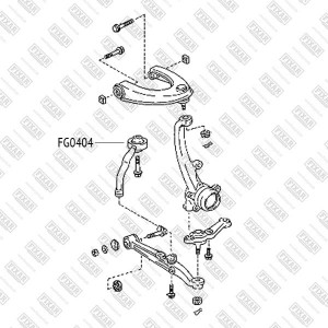 сайлентблок рычага перед.!\ Toyota Mark II 96> FG0404 FIXAR