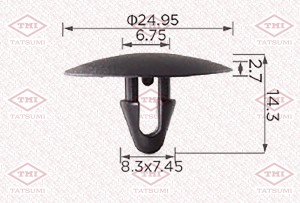 Клипса автомобильная [упаковка 10 штук] TOYOTA/LEXUS TJB1393 TJB1393 TATSUMI