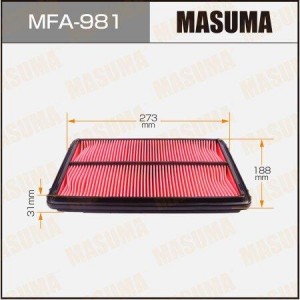 фильтр воздушный!\ Honda Accord 1.8i-2.3 98> MFA-981 MASUMA