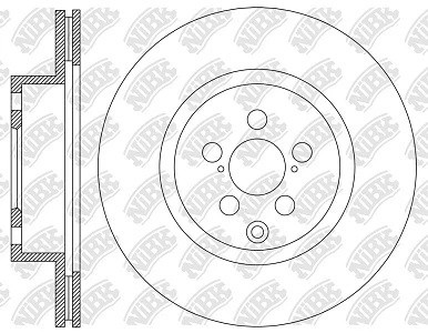 Диск тормозной TOYOTA Highlander (GSU7,AXUH7,TXUA7) задний (1шт.) NIBK RN2311 NIBK