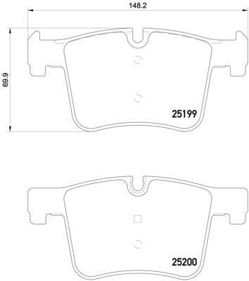 Колодки тормозные P06075 P06075 BREMBO