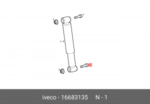 болт шестигранный! М16\ IVECO 16683135 IVECO