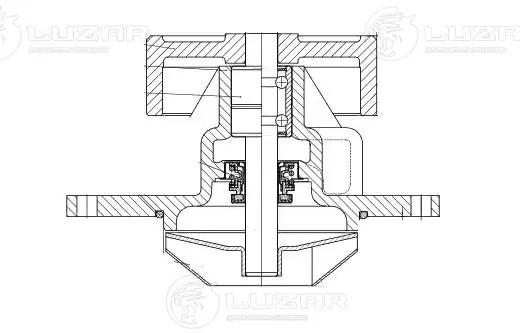 помпа!\ Yutong, Buhler 280, Ростсельмаш RC250/280/305 дв. Cummins 6CT/QSC/ISCe LWP0789 LUZAR