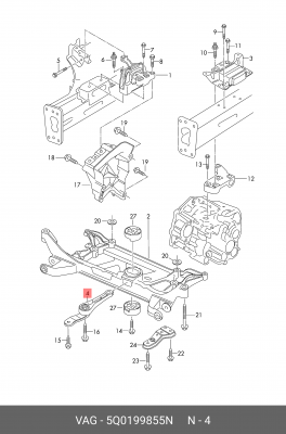 VW GOLF VII (2012>) 5Q0 199 855 N VAG