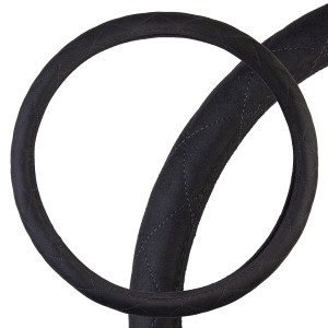 Оплетка руля (XXXL) 46-48см замша черная SKYWAY S01101077 SKYWAY