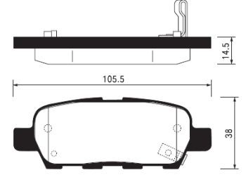 Колодки тормозные NISSAN X-TRAIL/QASHQAI/TIIDA/INFINITI FX/RENAULT KOLEOS задние SP1184 SANGSIN